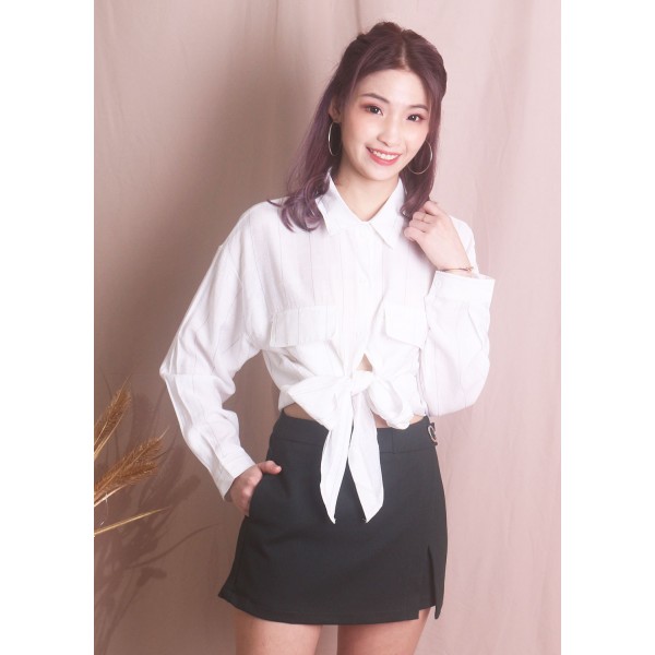 Front Split Wrap Skort